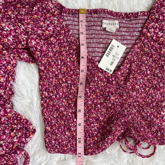 Aeropostale NWT Floral Crop Top Size XS - Picture 11 of 11